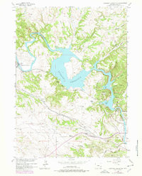 GUERNSEY RESERVOIR, WY HISTORICAL MAP GE