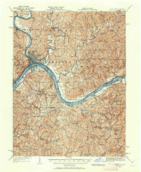 MARETTA, OH-WV HISTORICAL MAP GEOPDF 15X