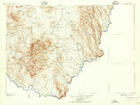 CHISOS MOUNTAINS, TX HISTORICAL MAP GEOP