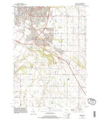 BELLEVUE, WI HISTORICAL MAP GEOPDF 7.5X7