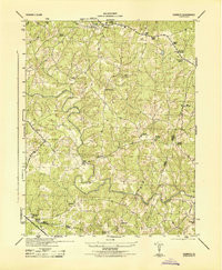 DABNEYS, VA HISTORICAL MAP GEOPDF 7.5X7.
