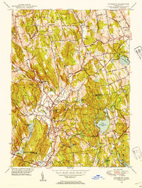 WOODBURY, CT HISTORICAL MAP GEOPDF 7.5X7