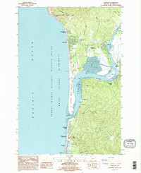NEHALEM, OR HISTORICAL MAP GEOPDF 7.5X7.