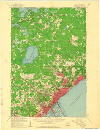 DULUTH, MN HISTORICAL MAP GEOPDF 15X15 G