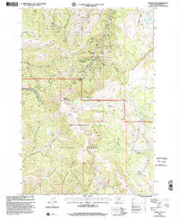 CIRQUE LAKE, MT HISTORICAL MAP GEOPDF 7.