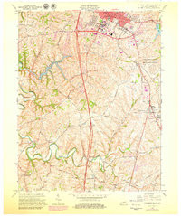 RICHMOND SOUTH, KY HISTORICAL MAP GEOPDF