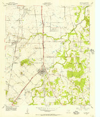 BURLESON, TX HISTORICAL MAP GEOPDF 7.5X7