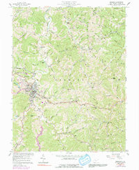 SPENCER, WV HISTORICAL MAP GEOPDF 7.5X7.