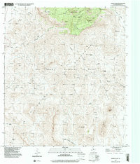 EMORY PEAK, TX HISTORICAL MAP GEOPDF 7.5