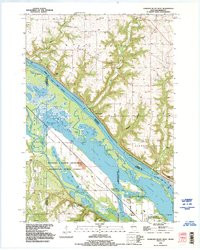 DIAMOND BLUFF WEST, WI-MN HISTORICAL MAP
