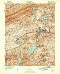 RADFORD, VA HISTORICAL MAP GEOPDF 15X15