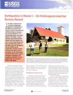 EARTHQUAKES IN HAWAII AN UNDERAPPRECIATE