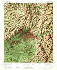 SANTA FE, NM HISTORICAL MAP GEOPDF 7.5X7