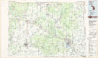 MIDLAND, MI HISTORICAL MAP GEOPDF 30X60