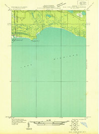 HUGHES POINT, MI HISTORICAL MAP GEOPDF 7
