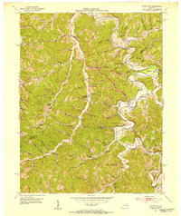 WHITE OAK, KY HISTORICAL MAP GEOPDF 7.5X