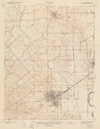 BICKNELL, IN HISTORICAL MAP GEOPDF 7.5X7