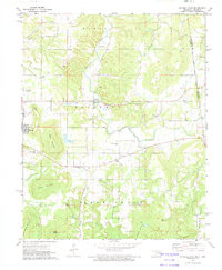 STILWELL EAST, OK-AR HISTORICAL MAP GEOP