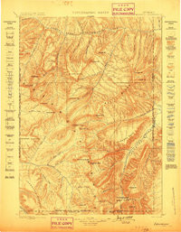 ISHAWODA, WY HISTORICAL MAP GEOPDF 30X30
