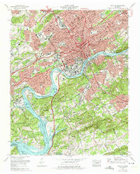 KNOXVILLE, TN HISTORICAL MAP GEOPDF 7.5X