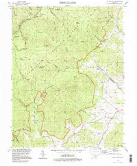 OLD RAG MOUNTAIN, VA HISTORICAL MAP GEOP