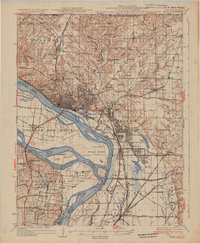 ALTON, IL-MO HISTORICAL MAP GEOPDF 15X15
