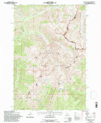 RHODES PEAK, ID-MT HISTORICAL MAP GEOPDF