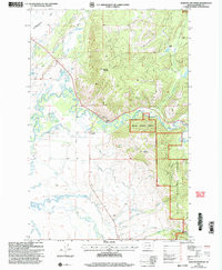 MARCUM MOUNTAIN, MT HISTORICAL MAP GEOPD