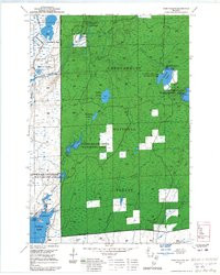 GATES LAKE, WI HISTORICAL MAP GEOPDF 7.5