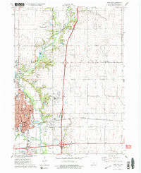 AMES EAST, IA HISTORICAL MAP GEOPDF 7.5X