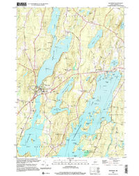 WINTHROP, ME HISTORICAL MAP GEOPDF 7.5X7
