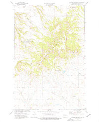KILLDEER MOUNTAINS, ND HISTORICAL MAP GE