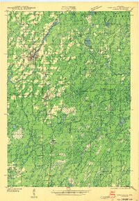 PARK FALLS, WI HISTORICAL MAP GEOPDF 15X