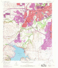 BENBROOK, TX HISTORICAL MAP GEOPDF 7.5X7
