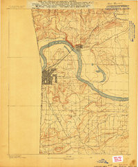 VAN BUREN, AR-OK HISTORICAL MAP GEOPDF 1