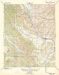 BRADLEY, CA HISTORICAL MAP GEOPDF 15X15