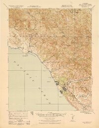 SAN SIMEON, CA HISTORICAL MAP GEOPDF 15X