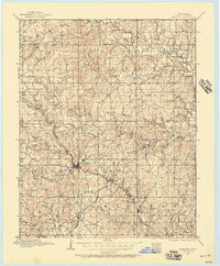 PAWHUSKA, OK-KS HISTORICAL MAP GEOPDF 30