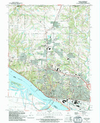 ALTON, IL-MO HISTORICAL MAP GEOPDF 7.5X7