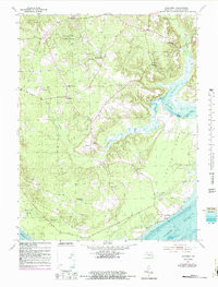 NANJEMOY, MD HISTORICAL MAP GEOPDF 7.5X7