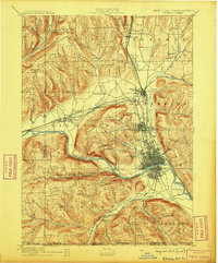 ELMIRA, NY-PA HISTORICAL MAP GEOPDF 15X1
