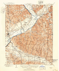WAVERLY, OH HISTORICAL MAP GEOPDF 15X15