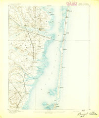 TOMS RIVER, NJ HISTORICAL MAP GEOPDF 15X