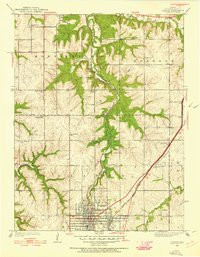 OLATHE, KS HISTORICAL MAP GEOPDF 7.5X7.5