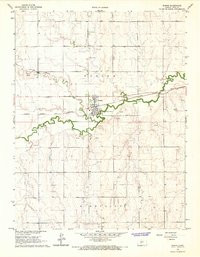 BAZINE, KS HISTORICAL MAP GEOPDF 7.5X7.5