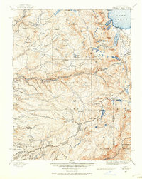 PYRAMID PEAK, CA-NV HISTORICAL MAP GEOPD