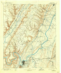 CHATTNOOGA, TN HISTORICAL MAP GEOPDF 30X