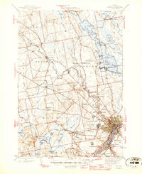 BANGOR, ME HISTORICAL MAP GEOPDF 15X15 G