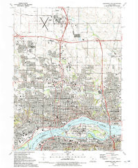 DAVENPORT EAST, IA-IL HISTORICAL MAP GEO