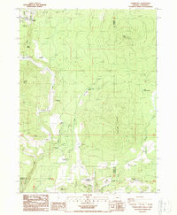 PARKER MOUNTAIN, OR-CA HISTORICAL MAP GE